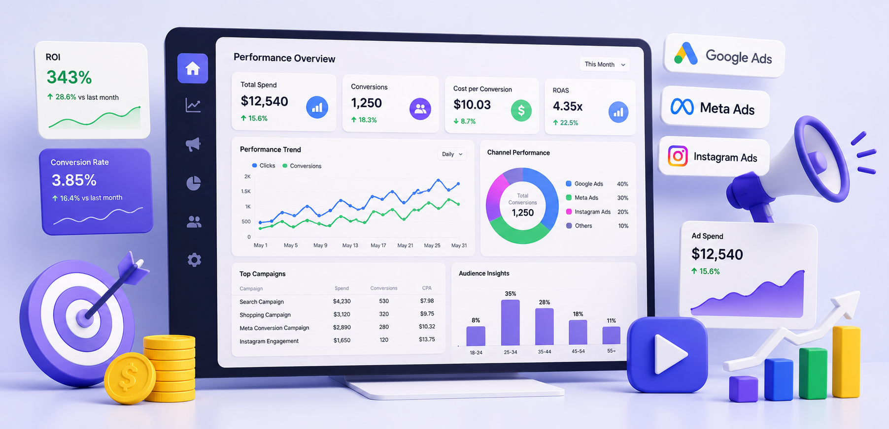 Performance marketing service